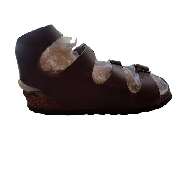 Birkenstock Ankle Strap Brown Sandals Size 35 - Picture 12 of 14